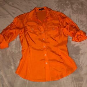 Express Orange Blouse